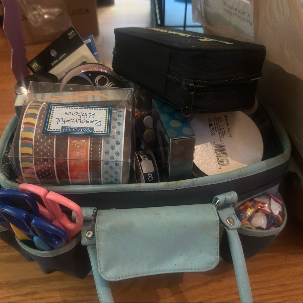 Craft Organizer with Supplies